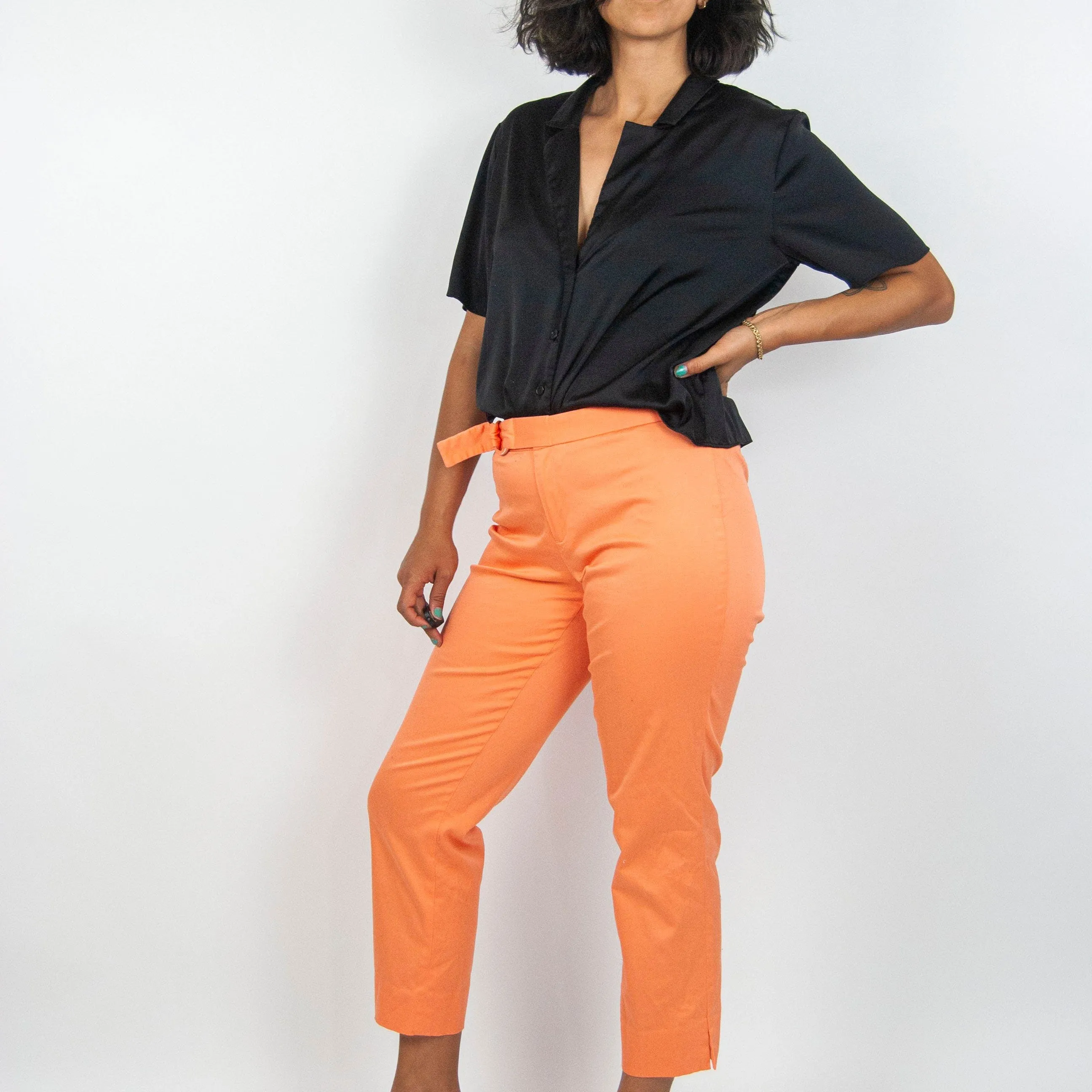 00's Peach Capri Pants by Ralph Lauren Black Label