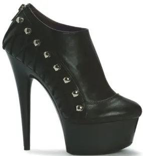 6" Stiletto Shoe bootie Platform(ES609-BIKER Final Sale)