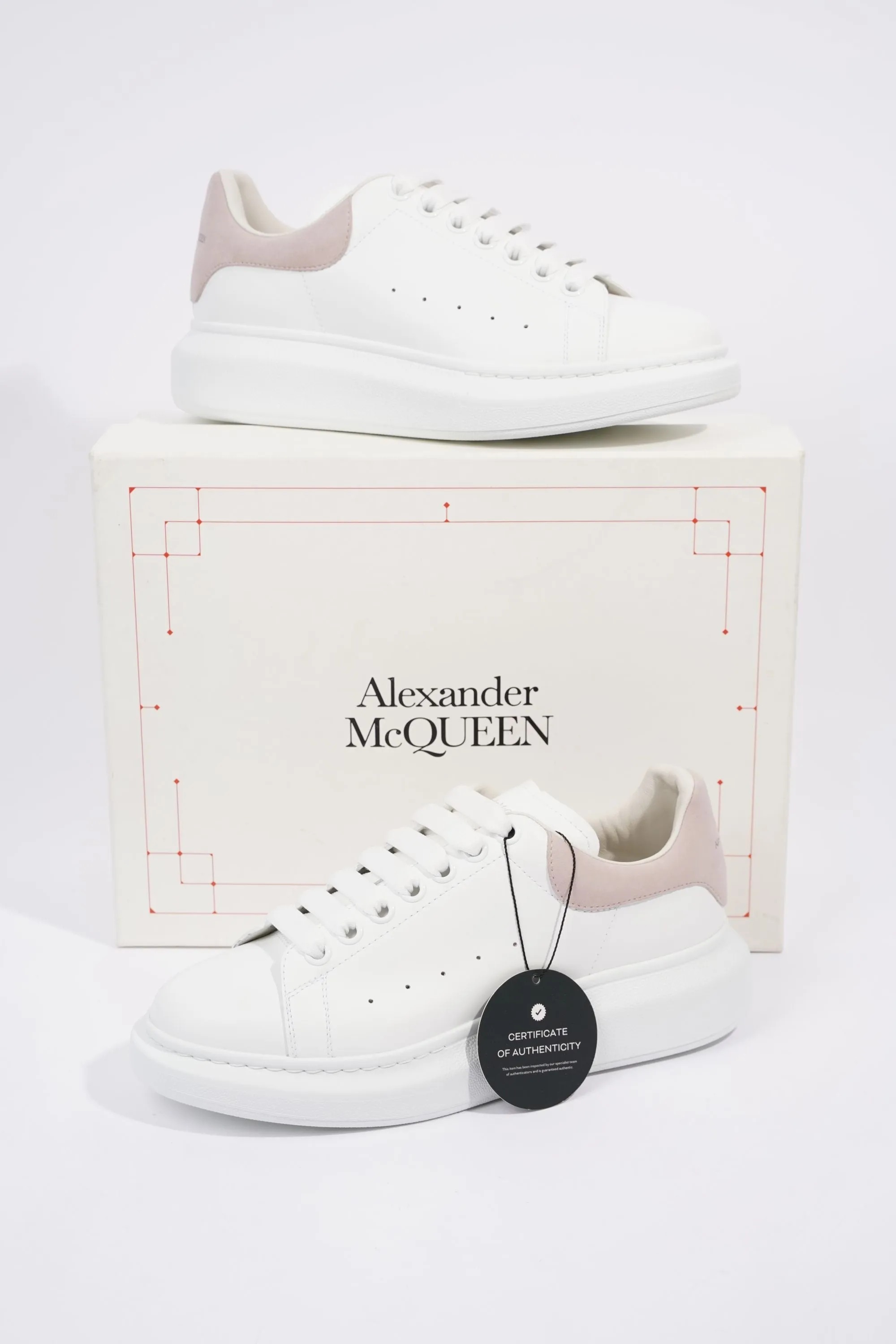 Alexander McQueen Womens Oversized Sneaker Nude Tab EU 39.5 / UK 6.5