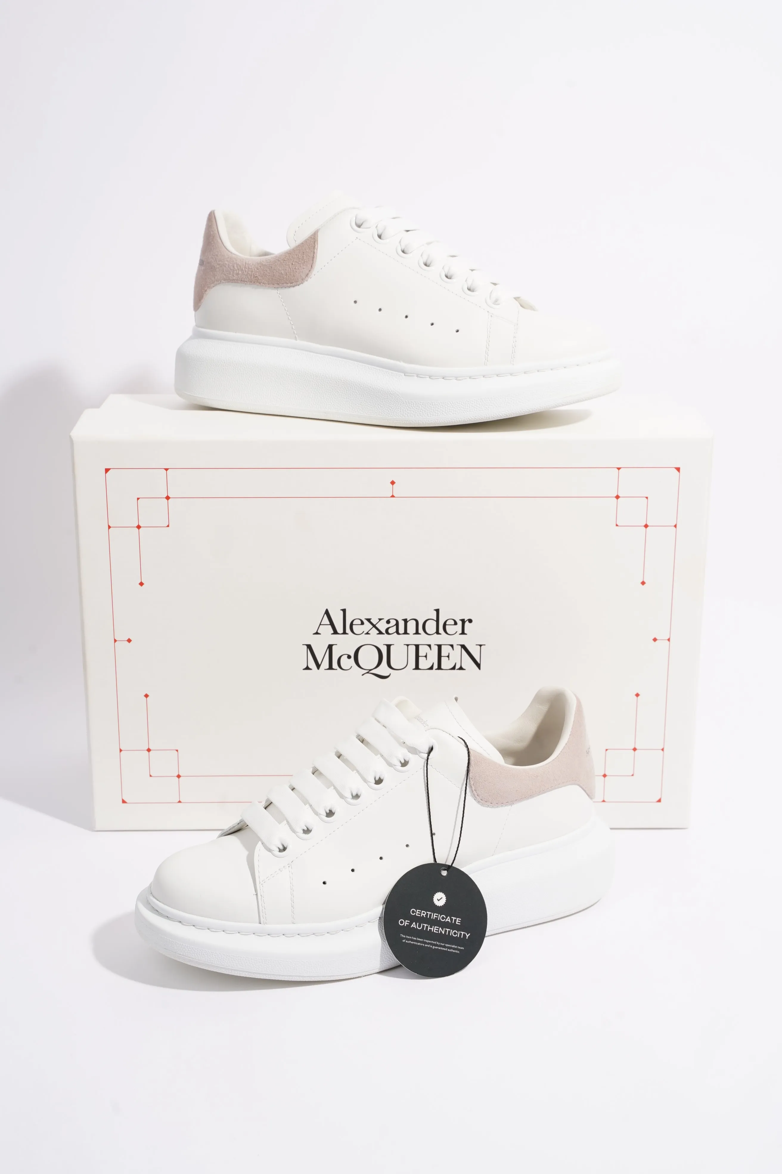 Alexander McQueen Womens Oversized Sneaker White / Nude EU 38 / UK 5