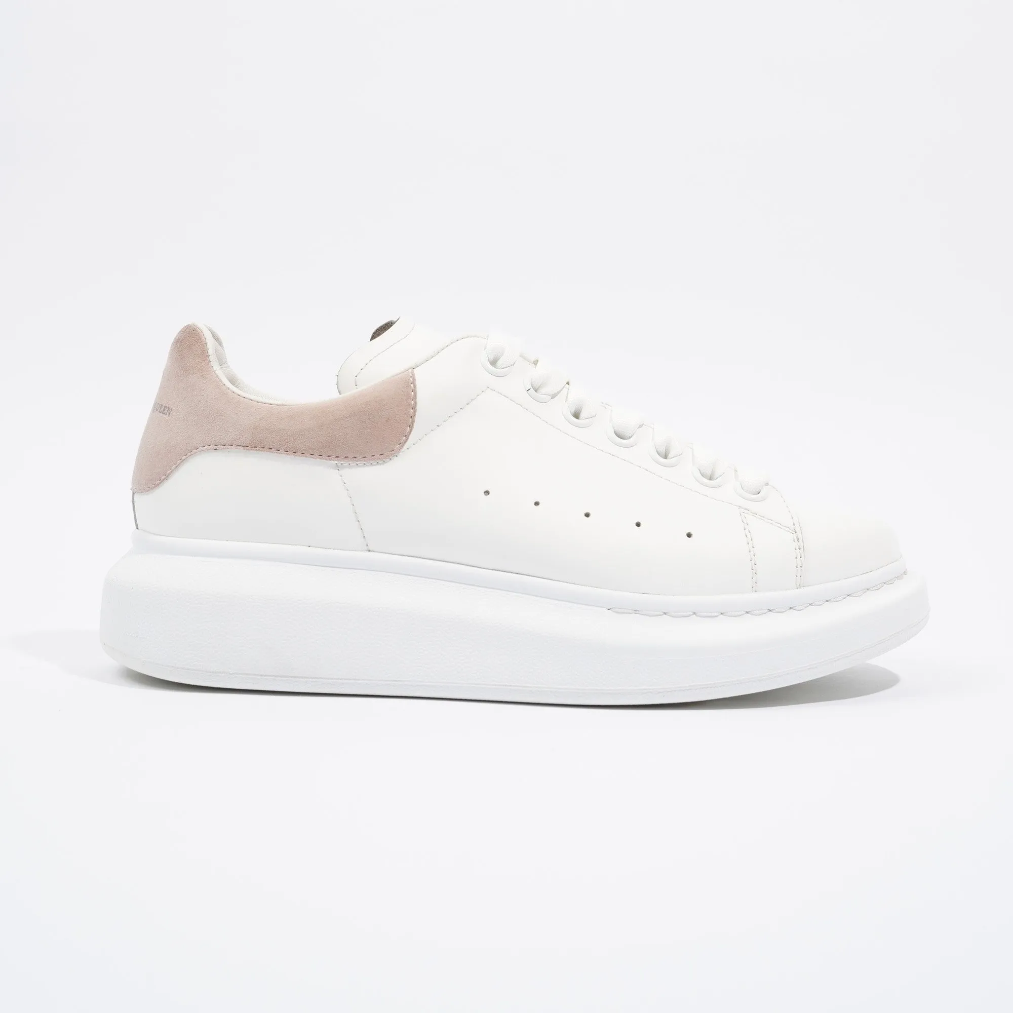 Alexander McQueen Womens Oversized Sneaker White / Nude Tab EU 39.5 UK 6.5