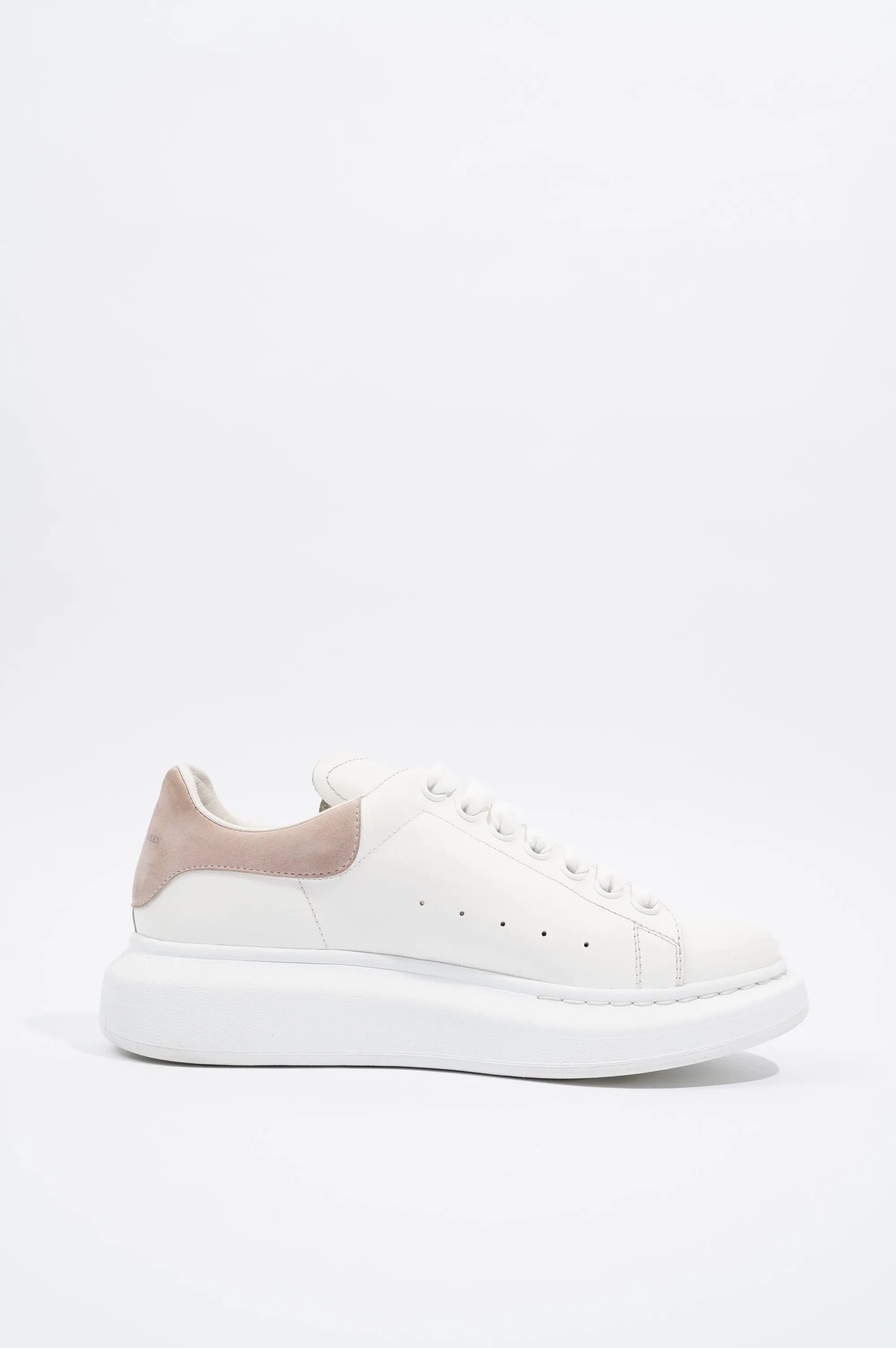 Alexander McQueen Womens Oversized Sneaker White / Nude Tab EU 39.5 UK 6.5