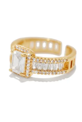 Always Yours Gold Plated CZ Ring - Gold