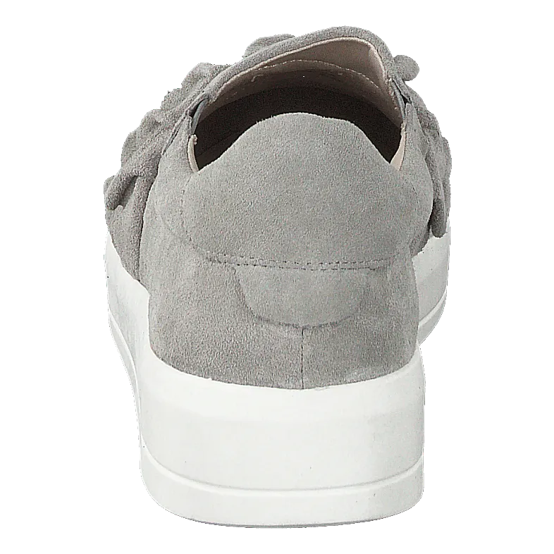 Betina Suede Frill Shoe 151 - Light Grey 1