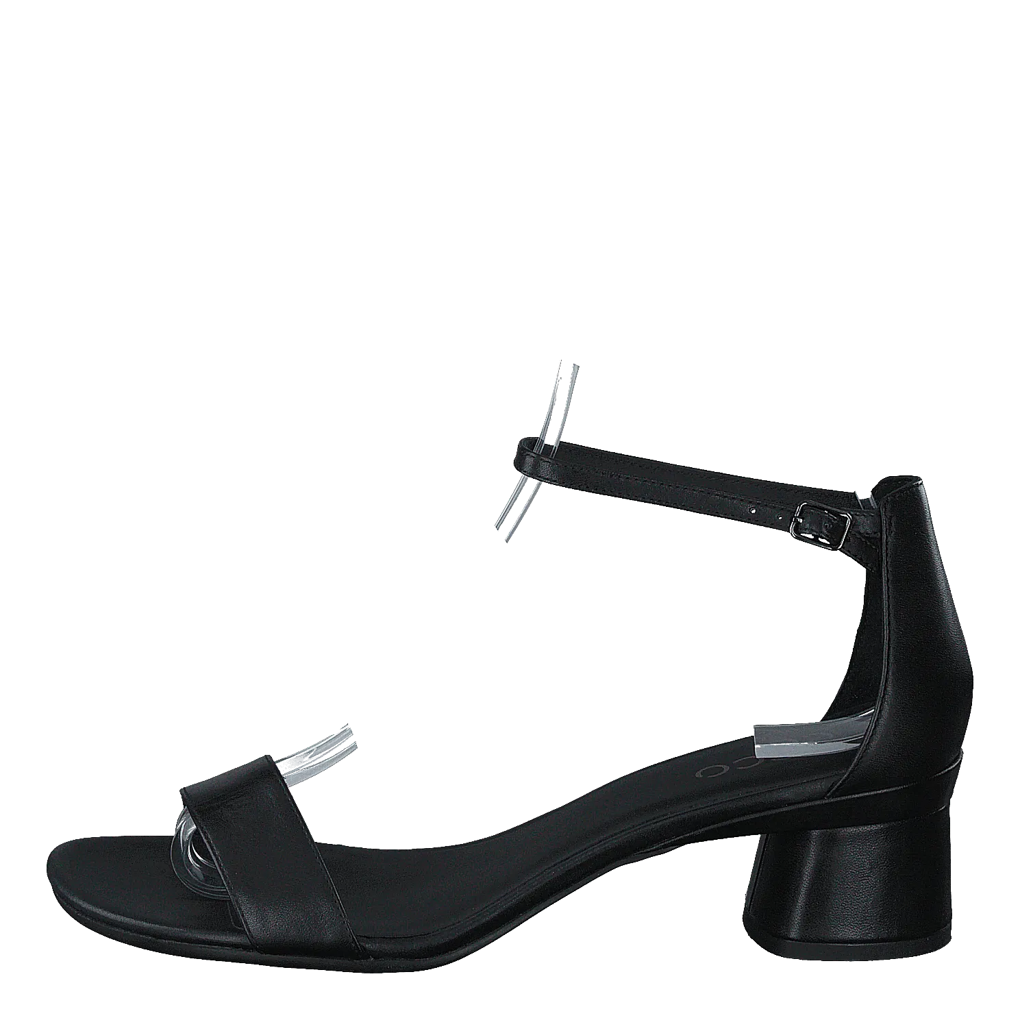 Ecco Elevate 45 Block Sandal Black