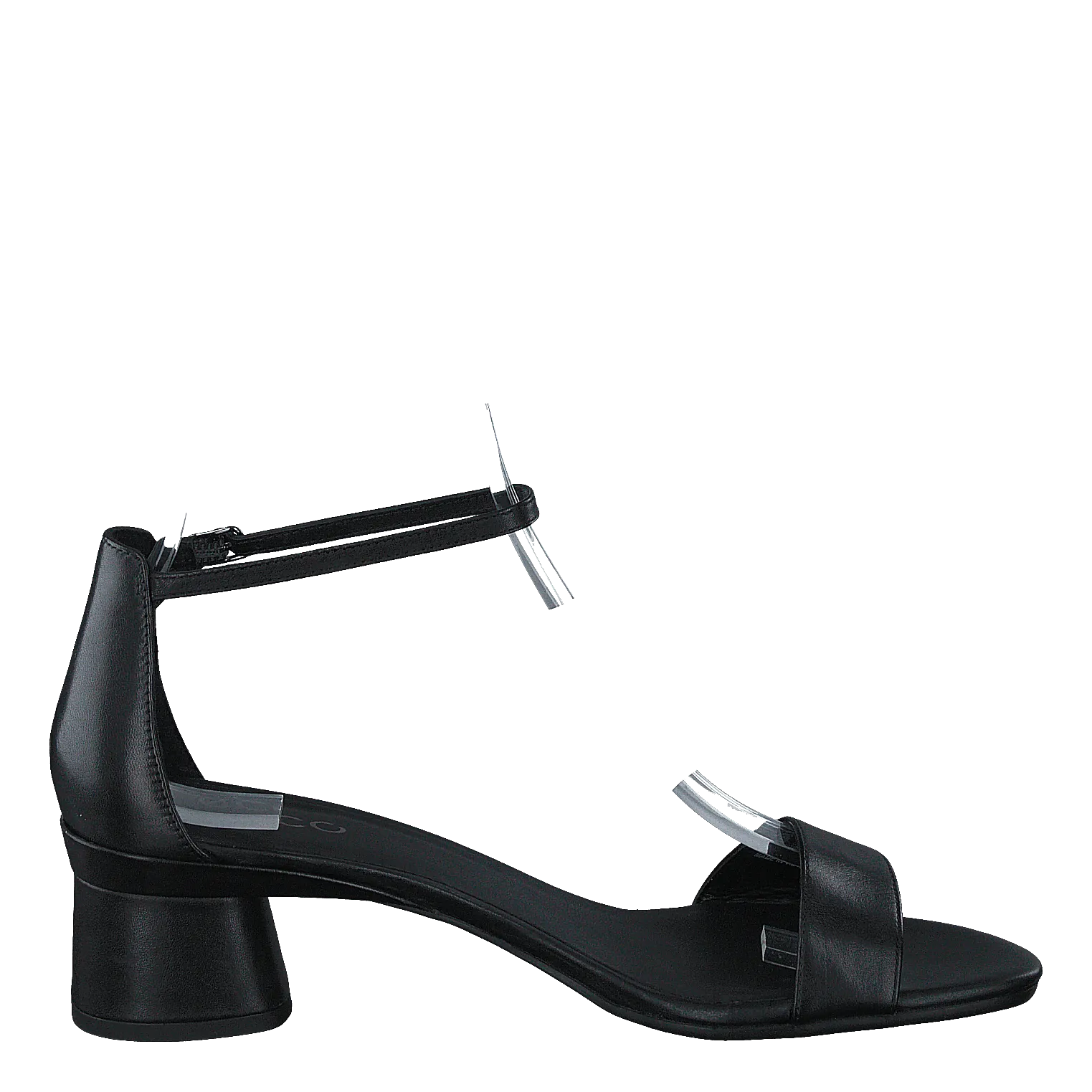 Ecco Elevate 45 Block Sandal Black