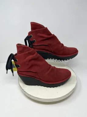 Fly London Size 9 (40) Burgundy Bootie NWOB NWT