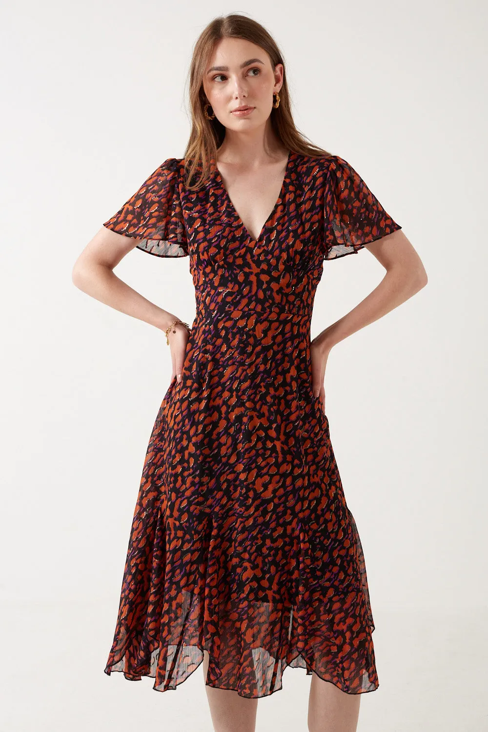 Marc Angelo Alannah Leopard Dress