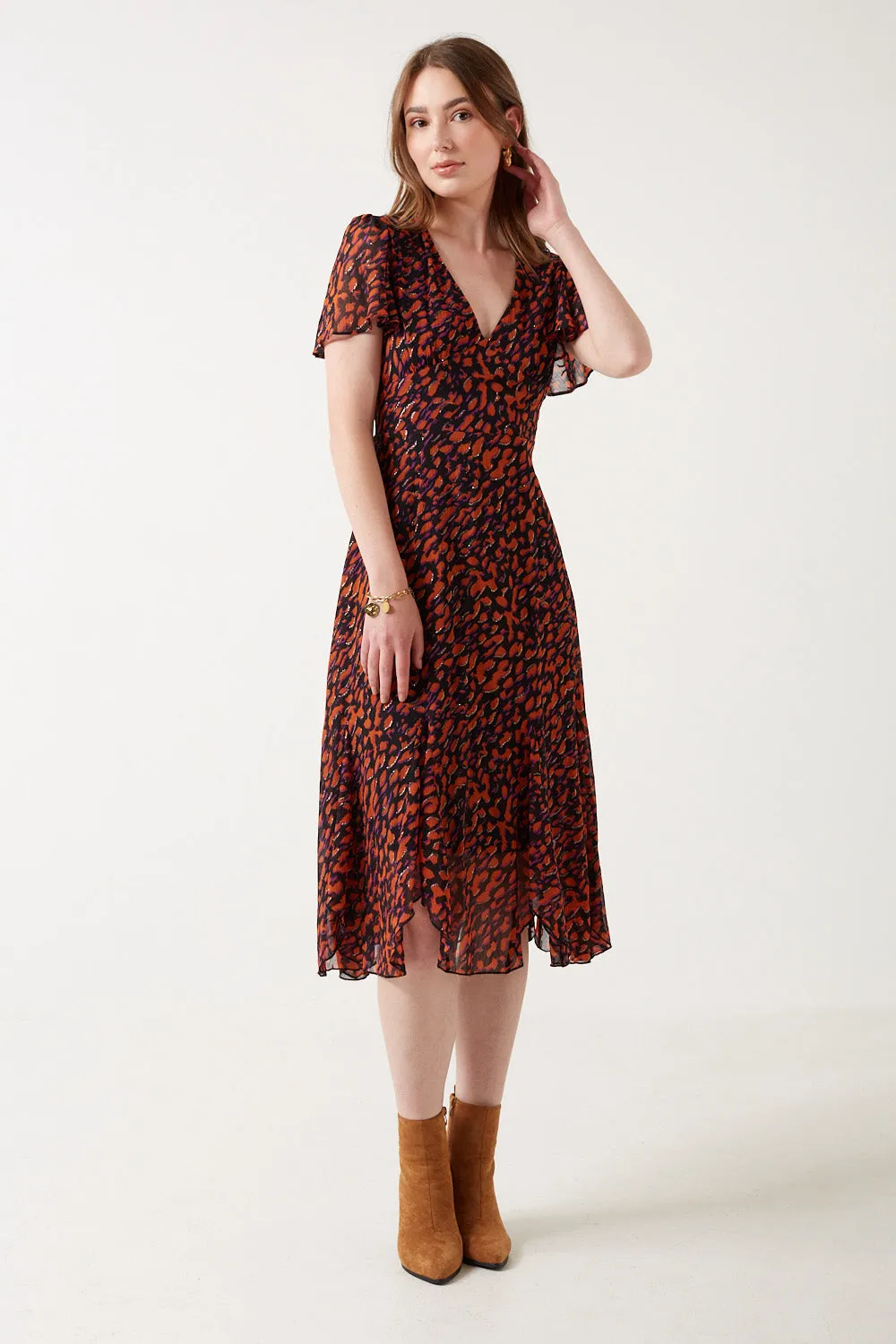 Marc Angelo Alannah Leopard Dress