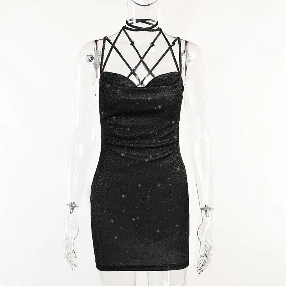 Nancy Glitter Mini Dress