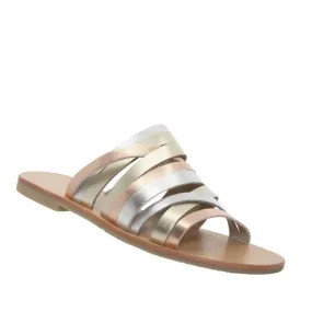 Nude Footwear Java Flat Metallic Mix