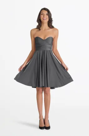 Sakura Midi Charcoal Grey / One Size - Convertible Semi-Formal Dresses