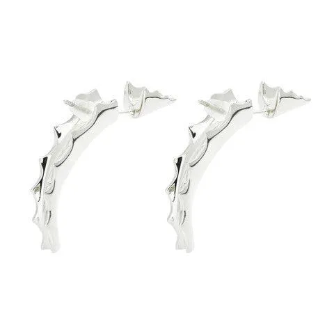 THE 'SPIKE JONZE' SUCCULENT DAGGER EARRING - STERLING SILVER