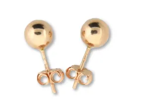 TORMOLA - 19.2k Gold Stud Ball Earrings (Friction-Back)