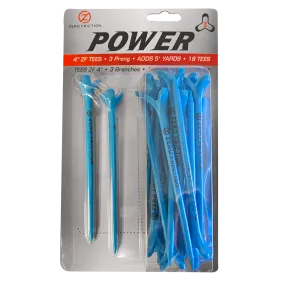 ZF POWER3 3-PRONG 4" TEES - 18 PACK